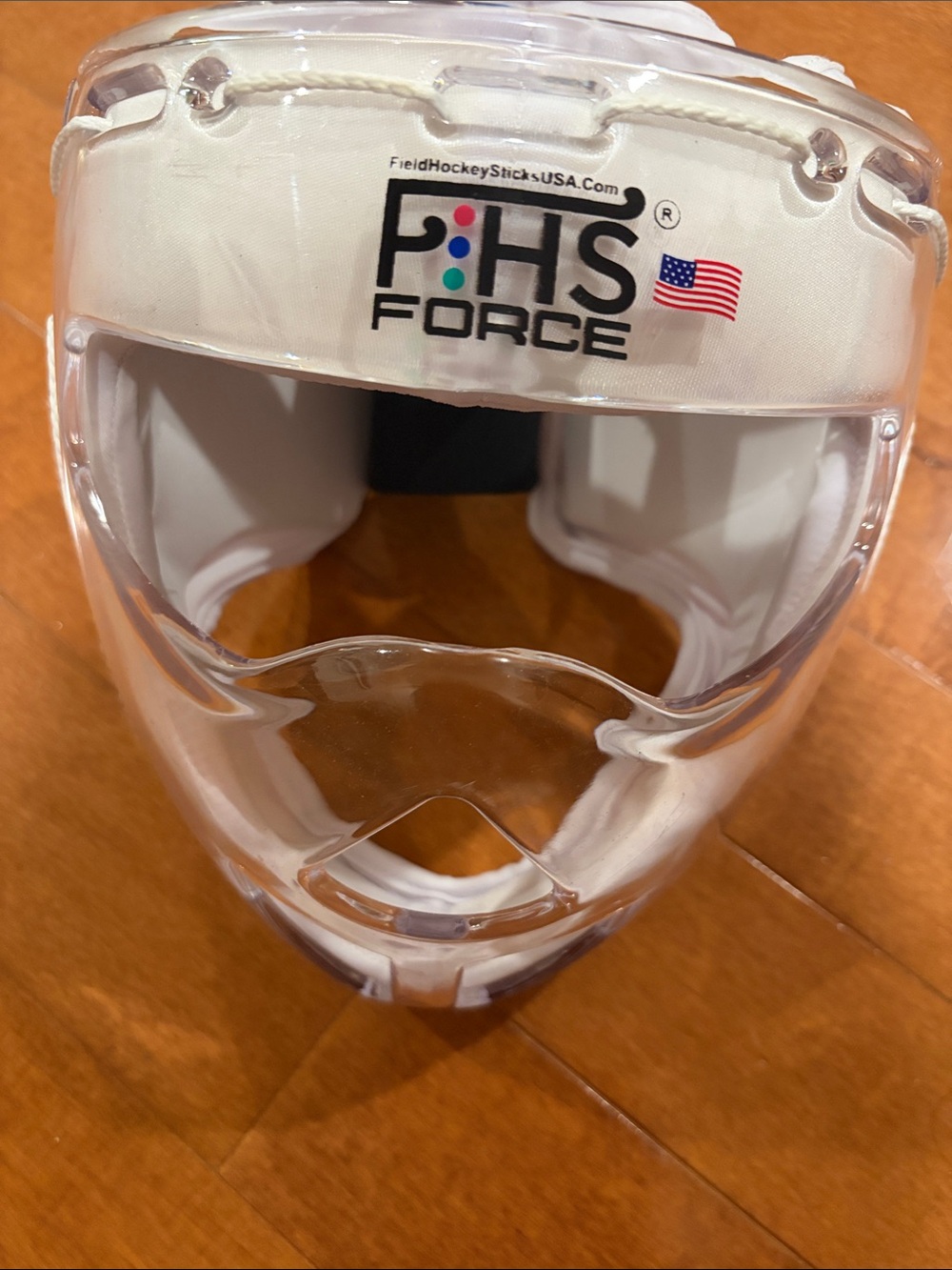 Field Hockey White Clear Protective Face Mask - VR/AR Accessory - never used